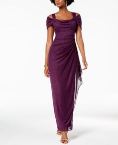 Petite Gowns, Metallic Gown, Evening Dress Collection, Alex Evenings