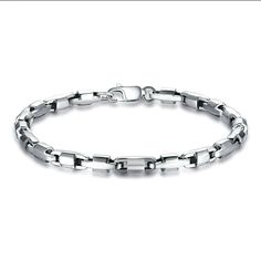 Solid Platinum Bracelet Pt950 Interlocking Link Bracelet Ergonomic Platinum Chain Bracelet for Men Bracelet for Women Bracelet for Unisex Adorn your wrist with understated elegance. Our platinum bracelet features meticulously crafted rectangular links, their polished surfaces catching and reflecting light. The ergonomic design ensures comfort, while the precise interlocking pattern exudes sophistication. Whether paired with a little black dress or your favorite jeans, this bracelet is a timeless Platinum Bracelet, Platinum Chain, Platinum Jewelry, Proposal Gifts, Monogrammed Items, Chain Link Bracelet, Link Bracelets, Gifts For Wife, Womens Bracelets