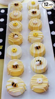 https://www.kingarthurbaking.com/recipes/classic-birthday-cake-recipe White Chocolate Covered Oreos, Bumble Bee Cake, Oreo Treats, White Chocolate Covered, Chocolate Covered Cookies, Chocolate Dipped Oreos, Bee Baby Shower Theme, Tea Party Favors