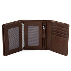 * Very spacious – can accommodate up to 24 cards
 * High-quality leather with unique natural wrinkles 
 * An easy and dependable wrap mechanism Trifold Wallet With Card Slots For Everyday Use, Everyday Trifold Wallet With Card Slots, Brown Trifold Wallet For Everyday Carry, Brown Trifold Wallet With Rfid Blocking For Everyday Carry, Business Trifold Wallet With Rfid Blocking, Brown Trifold Wallet For Daily Use, Brown Trifold Wallet With Card Slots, Brown Trifold Wallet With Rfid Blocking, Brown Trifold Card Holder