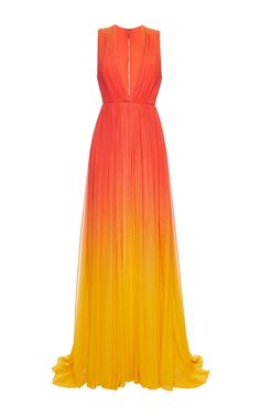 Look Formal, Dyed Dress, Orange Dress, Inspiration Mode, Beautiful Gowns