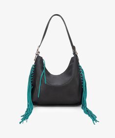 Montana West Fringe Hobo Bag - Montana West World Chic Travel Hobo Bag With Fringe, Chic Fringe Hobo Bag For Travel, Travel Fringe Hobo Shoulder Bag, Travel Hobo Shoulder Bag With Fringe, Fringe Hobo Shoulder Bag For Everyday Use, Black Hobo Bag With Fringe For Daily Use, Fringe Hobo Bag For Everyday Use, Black Fringe Hobo Bag For Daily Use, Everyday Hobo Shoulder Bag With Fringe