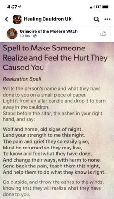 Daylight Ring Spell, Easy Hexes Witchcraft, Spells For Emotional Healing, Crystals For Love Spells, Spells For Students, Spells To Reveal The Truth, Spells To Make Him Regret, Speed Up Karma Spell, Spells For Mean People