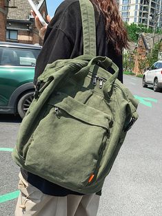 Item Code: 7193331073086 Pattern: Solid Highlight: Zipper,Large Capacity Size: 28*18*38cm Trendy Green Canvas Backpack, Casual Rectangular Canvas Backpack, Everyday Rectangular Canvas Backpack, Rectangular Canvas Backpack, Vintage Cheap Canvas Backpack, Corduroy Backpack, Porter Bag, High School Backpack, Square Backpack