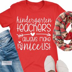 Kindergarten Teacher Outfit, Education Shirts, Kindergarten Lesson Plans, Kindergarten Shirts