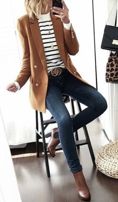 Ținute Business Casual, Fall Fashion Coats, 30 Outfits, Modieuze Outfits, Casual Work Outfits, Blazer Outfits, 가을 패션