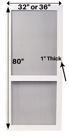 Americans have been enjoying the benefits of screen door living for more than a century. Originating in the home of a mother who wanted a solution to keep unwanted flies off of her children, the screen door was born. Screen doors continue to provide protection from unwanted pests while allowing a welcome breeze to enter a home in mild weather. The sounds of a screen door shutting are often associated with fond memories. With many models to choose from, finding a screen door to suit your personal needs and style are easily possible. RELIABILT 36-in x 80-in White Vinyl Hinged Screen Door | V1B36D Wooden Screen Door, Wood Screen Door, Porch Remodel, Screen Doors, Screen Door, Piano Lessons, Free Plan, White Vinyl, A Mother