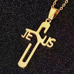 Gold Jesus Christ Crucifix Cross Pendant Necklace Chain Christian Jewelry Gift | eBay Mens Christian Gifts, Christian Crosses, Bible Jewelry, Mens Cross Necklace, Christian Bracelets, Christian Posters, Daily Jewelry, Christian Jewelry, Cross Jewelry