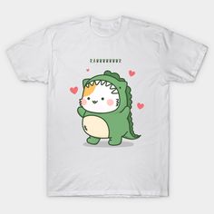 Rawwr means I love you in dinosaur 💖 -- Choose from our vast selection of Crewneck and V-Neck T-Shirts to match with your favorite design to make the perfect custom graphic T-Shirt. Pick your favorite: Classic, Relaxed Fit, V-Neck, Tri-Blend, Dolman Extra Soft Tri-Blend, Slouchy V-Neck, Slouchy, Premium, Heavyweight, Curvy, Ringer, and Curvy V-Neck. Customize your color! For men and women. Kawaii Cartoon Print Crew Neck Shirt, Muffin Cat, Kawaii Graphic Crew Neck T-shirt, Kawaii T-shirt With Funny Print And Crew Neck, Kawaii T-shirt With Cartoon Print Crew Neck, Cute Cotton Dinosaur Print T-shirt, Dinosaur Outfit, Fun Short Sleeve T-shirt With Dinosaur Print, White Kawaii T-shirt With Cat Print