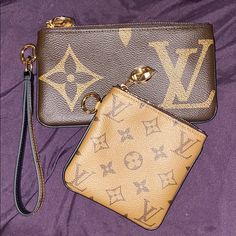 Does Not Include Round Coin Authentic Louis Vuitton Trio Pouch Luxury Brown Bag With Zipper Pouch, Monogram Canvas Clutch With Removable Pouch, Luxury Zipper Pouch Clutch Wallet, Luxury Brown Pouch Wallet, Luxury Brown Clutch With Zipper Pouch, Bags Louis Vuitton, Louis Vuitton Bags, Authentic Louis Vuitton, Louis Vuitton Bag