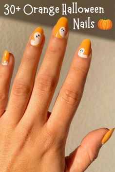 You'll find 30+ cute orange Halloween nails here. Need ideas for this fall? Check out these spooky nail art designs and trends for 2024. They include pumpkin orange and black, white and grey nail gel polish colors. You'll find stickers and wraps inspiration for your acrylic nails. Check out short, long, almond shape, square, French manicure, glitter, simple and easy nails. Find subtle and flashy orange color ideas and beautiful halloween motifs here. Square French Manicure, Nail Gel Polish Colors, Orange Halloween Nails, French Manicure Glitter, Spooky Nail Art, Halloween Nails Ideas, Spooky Nail, Chic Nail Designs, Cute Halloween Nails