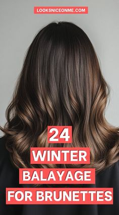 Whether you go for warm caramel or cool beige tones, these winter balayage ideas will give your hair a fresh, dimensional look that’s perfect for the season. #WinterHairTrends #BrunetteBalayage #WinterGlow"