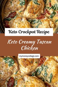 keto creamy tacoan chicken in a crockpot