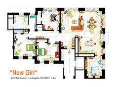 the floor plan for a new girl apartment