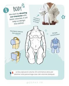 the instructions for how to make an origami body