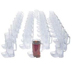 a large amount of plastic cups and mugs