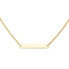 The bar on this engravable necklace is ideal for personalizing with an engraved word or symbol on the front, back or both sides. Crafted in sterling silver or 14K gold, this design makes a simple, delicate statement on its own and layers beautifully with Engravable Necklace, James Avery, Engraved Necklace, The Bar, Chains Necklace, Both Sides, Arrow Necklace, Gold Necklace, 14k Gold