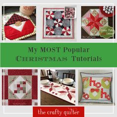 the most popular christmas quilts and patterns to make them look like they have been made in