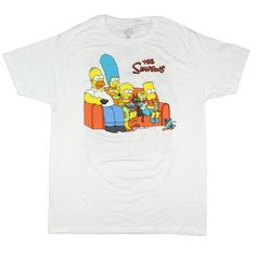 This Simpson shirt is a fun and comfortable piece that features a design of the iconic Simpson family sitting on their famous couch. The design on the shirt is printed using , vibrant colors that bring the Simpsons' characters to life. The family is depicted in their classic sitting position, with Homer in his usual relaxed pose, the dog Santas Little Helper squeezed between Marge, baby Maggie, and Bart and Lisa sitting next to them. , which ensures a comfortable fit and excellent durability. Th Bart And Lisa, Simpson Family, Relaxed Pose, Simpsons Shirt, Simpsons Characters, Santa's Little Helper, The Simpson, Sitting Position, Pattern Graphic