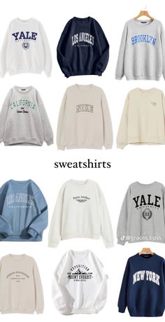 Sweatshirt Collection, Looks Pinterest, Casual Preppy Outfits, School Accessories, Trendy Outfits For Teens, Everyday Fashion Outfits, Cute Lazy Day Outfits, Quick Outfits, Easy Trendy Outfits