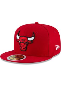 Your little Chicago fan will love cheering on their favorite team in this Chicago Bulls Red Fitted Hat. This fitted hat features a front embroidered team logo. New Era JR 59FIFTY, Front team embroidered logo, Six panel design with eyelets, Inner fabric sweatband, Fitted sizing, Side New Era flag, Polyester, Wipe clean with cloth or cleaning kit, 4 Team-colored Curved Brim Hat For Fans, Team-colored Hat With Curved Brim For Fans, Casual Red Fitted Hat With Flat Brim, Red Casual Snapback Hat For Sports Events, Casual Red Snapback Hat For Sports, Red Casual Snapback Hat For Sports, Fan Merchandise Visor Hat With Embroidered Logo, Team-colored Snapback Baseball Cap For Fans, Team-colored Sports Fan Baseball Cap With Embroidered Logo