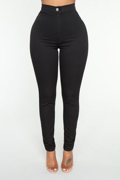 Super High Waist Denim Skinnies - Black Mid-rise Black Denim Jeggings, Trendy Black Denim Jeggings, Black Stretch Denim Jeggings, High Waisted Jeans Outfit, Disco Pants, Grey Bodysuit, High Waist Denim, Beautiful Body, Burgundy Sweater