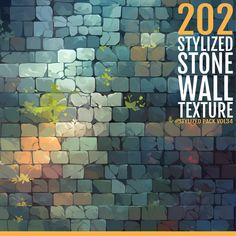 a book cover with an image of a stone wall and the words, 20 specialized texture styles