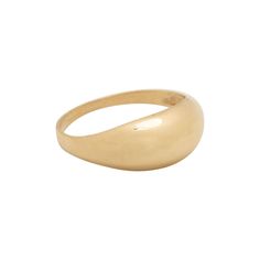 14k Solid Gold Dome Ring Wear on it's own as a statement or stack it with your other rings. Built to last a lifetime and more. Handmade in California. Worn everywhere. Material: Solid 14k Gold Width: 8mm wise on the top and 2mm wide on the shank Heirloom Style Stackable Ring With Thick Band, Heirloom Thick Band Stackable Rings, 14k Gold Rings With Smooth Bezel And Thick Band, Modern Domed Rings As Gift, Heirloom Recycled Gold Round Band Ring, 14k Gold Thick Band Promise Ring, 14k Gold Dome Wedding Ring, Modern 14k Gold Dome Promise Ring, Anniversary Rings With Smooth Bezel