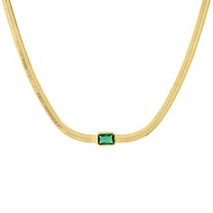 Gold plated brass, CZ SKU: TN-3681 (G) Metal Choker Necklace, Gold Herringbone Chain, Metal Choker, Choker Chain, Herringbone Chain, Snake Chain Necklace, Round Pendant Necklace, Cubic Zirconia Jewelry, Trendy Necklaces