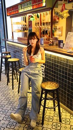 Dungarees, Mom Jeans, Overalls, Women's Fashion, Pants, Quick Saves, Clothes, Art, Trousers