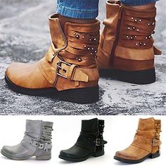 Women's Boots Button Boots Brogue Plus Size Outdoor Daily Solid Color Booties Ankle Boots Winter Kitten Heel Round Toe Elegant Vintage Fashion Faux Leather Lace-up Black Purple Brown 2024 - $45.99 Boots Boho, Cheap Ankle Boots, Button Boots, Womens Suede Boots, Fringe Ankle Boots, Boho Fringe, Winter Ankle Boots, Vintage Suede, Boots Winter