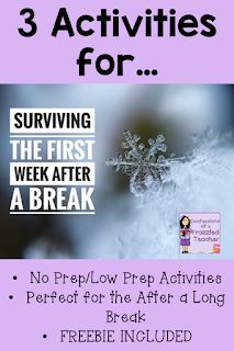 three activities for surviving the first week after a break no prepflow pipp activities perfect for the after a long break