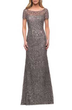 Silk Charmeuse Dress, Charmeuse Dress, Sequin Short, Sheath Gown, Long Sleeve Evening Dresses, Mob Dresses, Long Evening Gowns, Column Gown, Bride Gowns