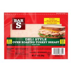 a bag of deli style oven roasted turkey breast