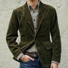 Mens Jackets Fall, Corduroy Sport Coat, Blazer Men, Business Jacket, Mens Blazer Jacket, Mens Suit Jacket, Men Suit, Green Corduroy, Corduroy Blazer