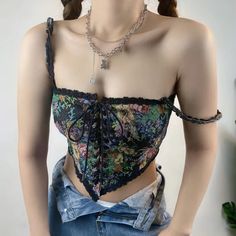 Cottagecore Corset, Bandage Crop Top, Victorian Corset, 90s Inspired Outfits, Black Corset Top, Lace Corset Top, Corset Tops, Black Halter Top, Style Français