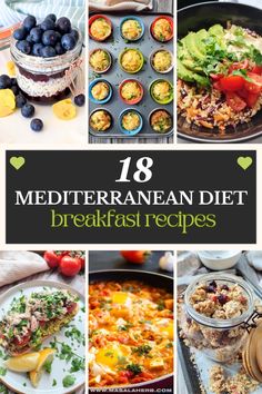 Discover 18 easy, healthy Mediterranean diet breakfast ideas. Perfect for your mornings! You'll find simple egg dishes, sardine recipes, gluten-free options plus vegan recipes. This roundup has something for everyone, including kid-friendly dishes and make-ahead meals. Put them on your menu this week! Mediterranean Diet Recipes Make Ahead, Breakfast Ideas Mediterranean Diet, True Mediterranean Diet, Healthy Mediterranean Breakfast Recipes, Medeteranian Diet Breakfast, Mediterranean Diet Breakfast Recipes Easy, Medditeranean Diet Breakfast, Mediterranean Diet Recipes For Beginners Breakfast, Medeteranian Recipes Breakfast