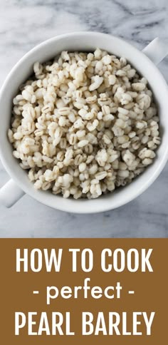 how to cook perfect pearl barley