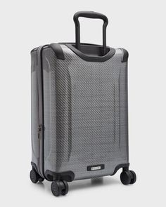 The long-lasting build and integration of recycled materials make this a sustainable choice for work trips, long weekends and travel abroad. Its sleek aesthetic is as enduring as its construction.Carry-on is made of polypropylene and leather with polyester lining.TUMI+ compatibility for enhanced functionality and a personalized packing experience.Compression straps.Hanger bracket.Zip mesh pocket.Protective bumpers.Split case zip entry to main compartment Modern Nylon Luggage For On-the-go, Versatile Nylon Business Luggage, Modern Business Luggage With Leather Trim, Versatile Nylon Luggage For Business Trips, Modern Nylon Luggage For Business, Modern Nylon Luggage For Trips, Rectangular Nylon Travel Accessories For Business, Versatile Nylon Luggage With Luggage Sleeve, Classic Nylon Travel Bag With Luggage Sleeve