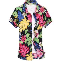 Summer Hawaii Short Sleeve Flower Shirt - Ocean Blue - 3O72967012 - Men's Clothing, Men's Tops & T-Shirts, Men's Shirts  #MensShirts #Men's #Clothing # #Men's #Tops #& #TShirts # #Men's #Shirts Mode Casual, Alexandra Daddario, Beach Casual, Mens Short Sleeve Shirt, Hawaiian Style, Casual Summer Shirts, Flower Shirt, Mens Hawaiian Shirts, Fashion 2018