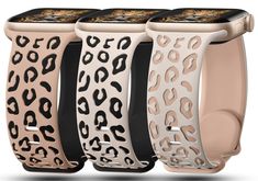 PRICES MAY VARY. 【Unique Two-Tone Engraved Leopard Watch Band】CreateGreat is a top fashion smart watch band store, we think a smart watch CAN BE more fashionable, worn as an essential piece of handicraft. We believe that an engraved pattern will be very attractive in style and design. A Unique Colorful engraved pattern/totem will give people more pride, belief and reflecting their personality. So CreateGreat make it. 【Compatible with All Series Smart Watch Models】CreateGreat 3 pack leopard engra Trendy Cheap Adjustable Apple Watch Band, Cheap Trendy Adjustable Apple Watch Band, Animal Print Apple Watch Band, Mk Apple Watch Band, Engrave Apple Watch Band Cricut, Trendy Apple Watch Bands Amazon, Iphone Watch Bands, Apple Watch Bands Fashion, Apple Watch 42mm