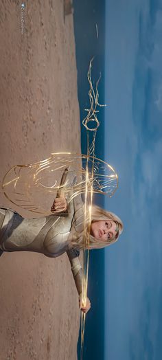 a woman holding a sparkler in her hands