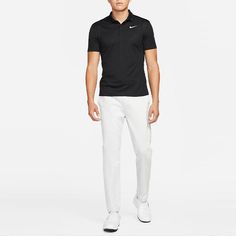 Men's Nike Casual Breathable Solid Color Golf Short Sleeve Polo Shirt Black DH0827-010 Nike Casual, Nike Polo, Short Sleeve Polo, Men's Nike, Polo Shirt, Golf, Solid Color, Nike, Sneakers