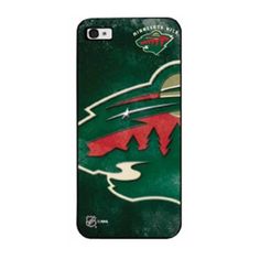 the minnesota wild phone case for iphone 5 / 4s is shown in green and red