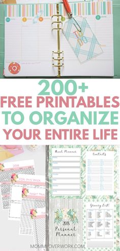 the best printables to organize your entire life all for free