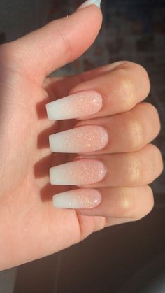 French Ombre, Ombre Acrylic Nails, White Acrylic Nails, Simple Acrylic Nails, Christmas Nails Acrylic, Thanksgiving Nails, Acrylic Nails Coffin Short, Summer Acrylic Nails, Short Acrylic Nails Designs