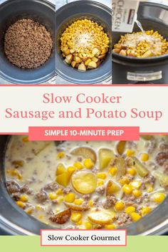 slow cooker sausage and potato soup recipe