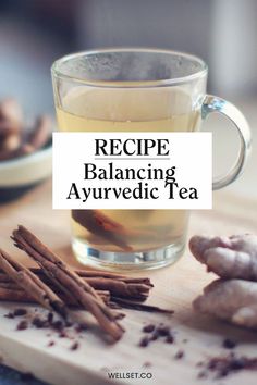 Balance your Vata Dosha with this soothing, warming Ayurvedic tea recipe for stress and sleep. Ayurveda Routine, Ayurvedic Food, Ayurvedic Tea, Sakara Life, Vata Dosha, Ginger Drink, Turmeric Health, Healing Vibes