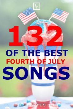 the fourth of july song with an american flag on it