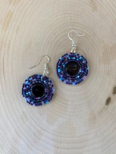 These earrings are perfect for any Halloween/horror event or to add a spooky flair to any outfit! They are handmade and are lightweight and comfortable to wear! Handmade Purple Halloween Earrings, Native American Beadwork, Halloween Horror, Beaded Earrings, Bead Work, Halloween Shopping, Jewelry Earrings Dangle, Etsy Earrings, Dangle Drop Earrings